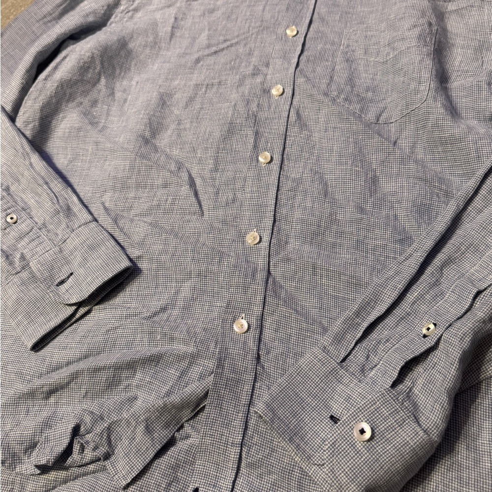 UNTUCKit Blue Casual Button Down Shirt